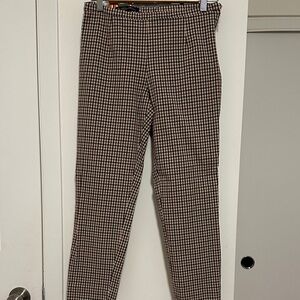 Brooks Brothers Women’s Checkered Pants - Black and Brown